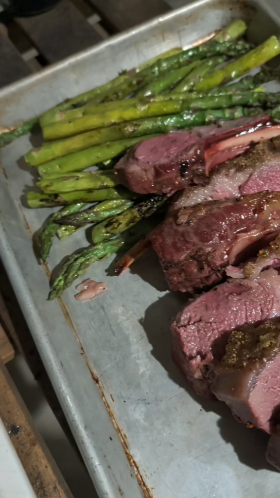 How I roast a rack of lamb on a Weber Kettle
