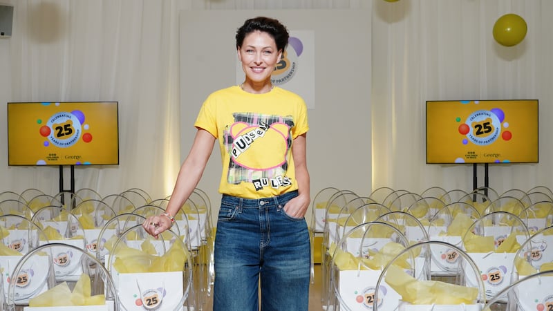 ‘Get it in the post to the Beckhams’: Emma Willis on her punk Pudsey T-shirt for Children in Need