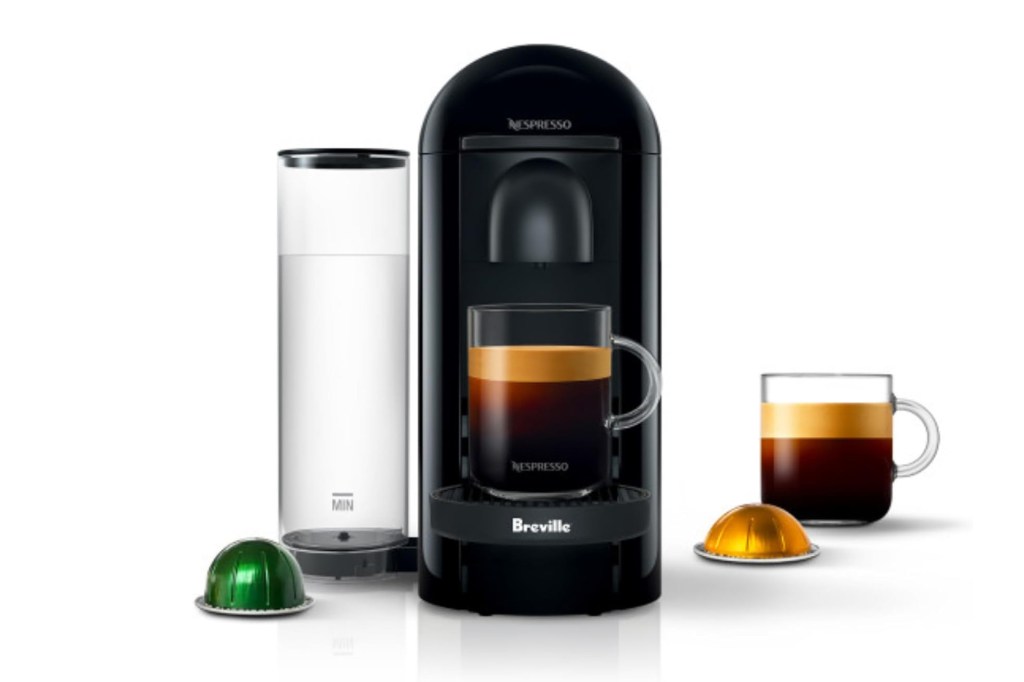 Nespresso Vertuo Plus coffee and espresso maker by Breville.