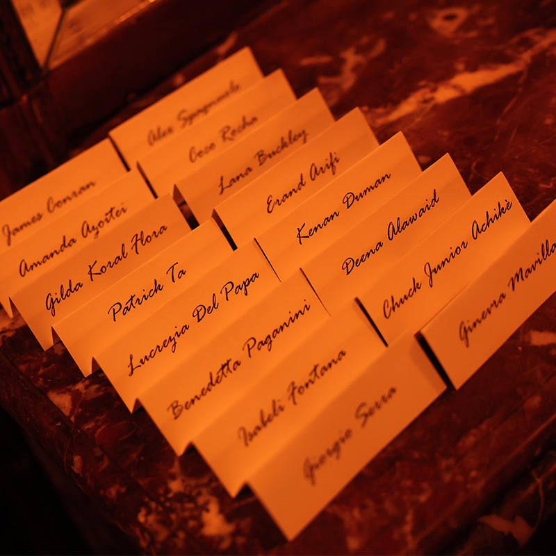 Guest List at Olivella's private dinner at Paris Fashion Week