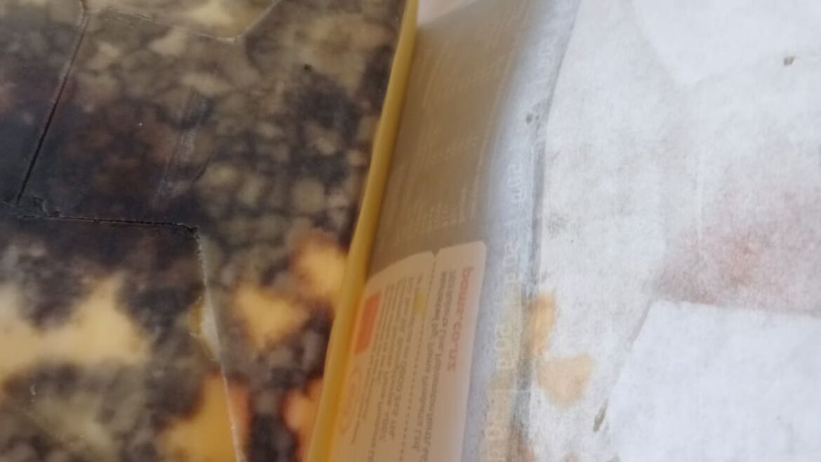 Block of Pams butter found covered in black mould Block of Pams butter found covered in black mould