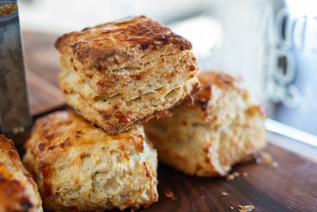 Cheddar scones are among the breakfast offerings at a quick-serve Maison Lodi, Charlie Palmer's second restaurant on the Wine & Roses property. (Courtesy of Appellation)