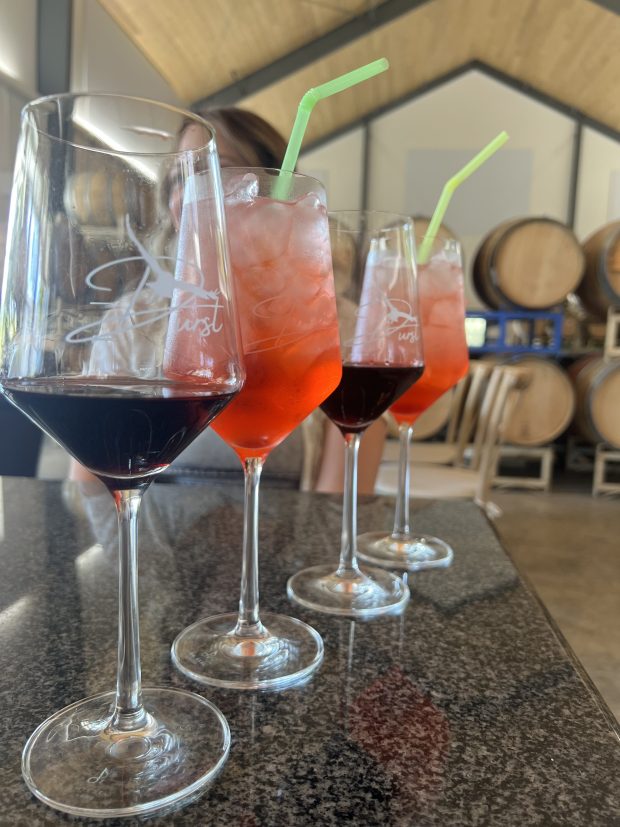 In Acampo, Durst Winery & Estate's new barrel and tasting room offers mezze and Italian varietals with an emphasis on accessibility. (Mike Alt for Durst Winery & Estate)