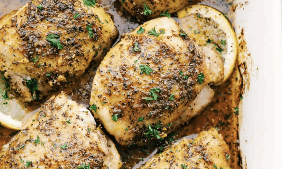 Oven Baked Chicken Thighs
