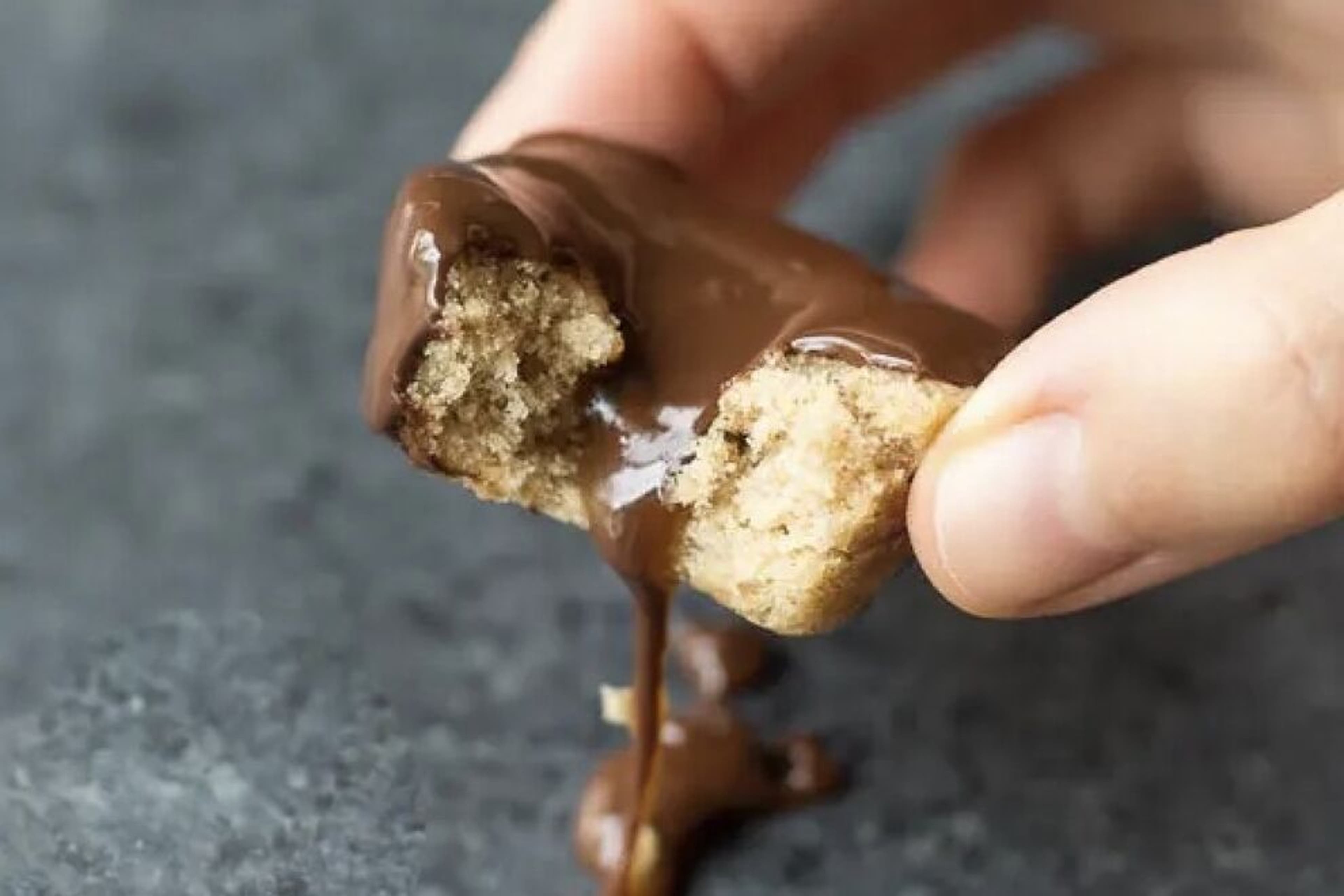 Vegan Twix cookie bites are a healthier version of the classic candy