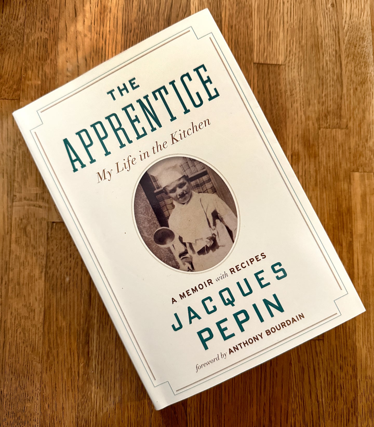 “The Apprentice: My Life in the Kitchen," one of Jacques Pépin's many books.