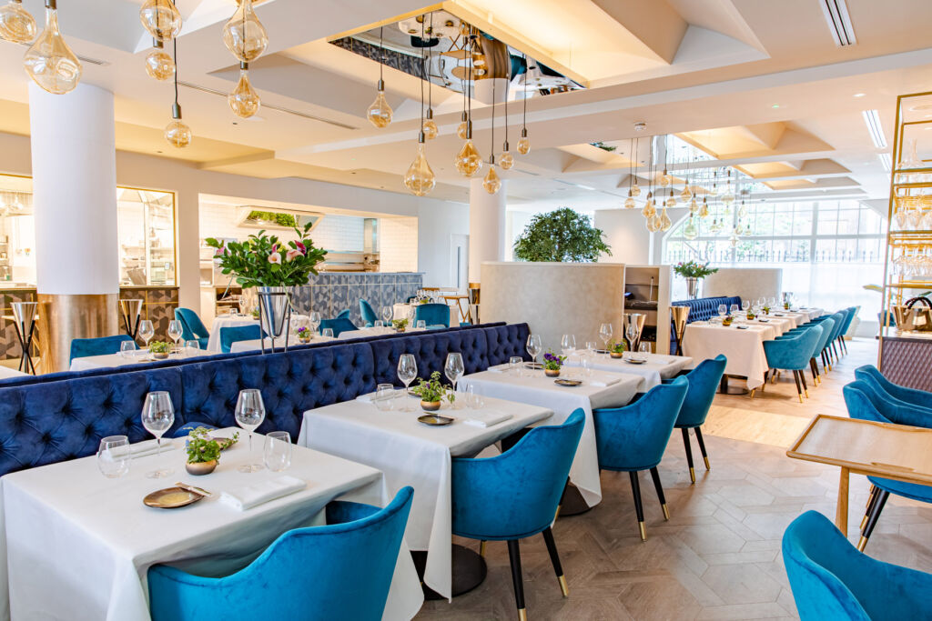 A photograph of the interior of the restaurant
