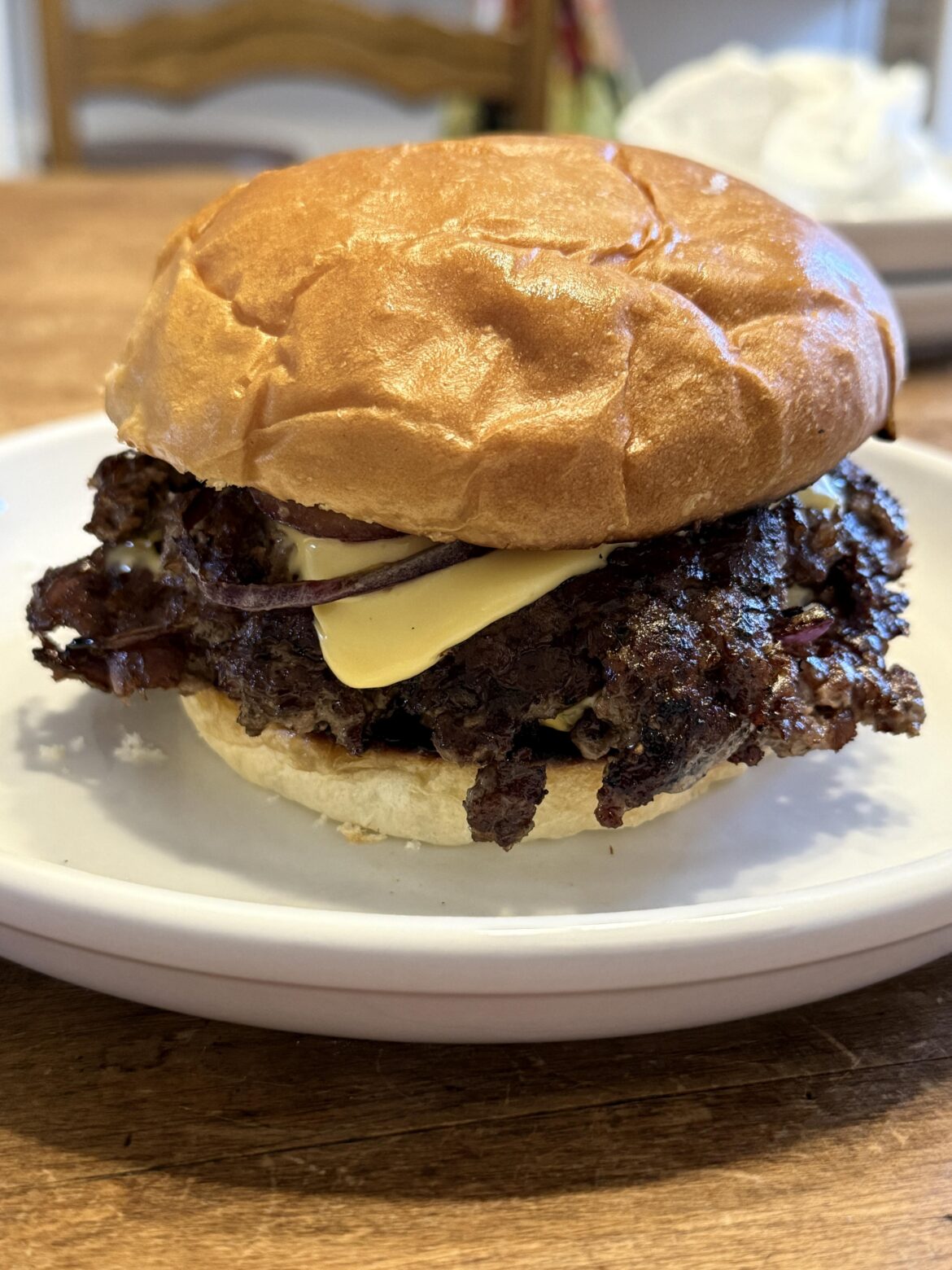 Homemade smashburger