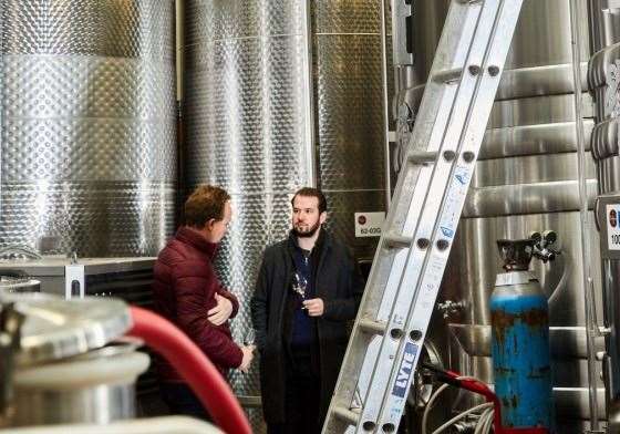 Folc wines founder Tom Cannon at maker Defined Wine in Bridge