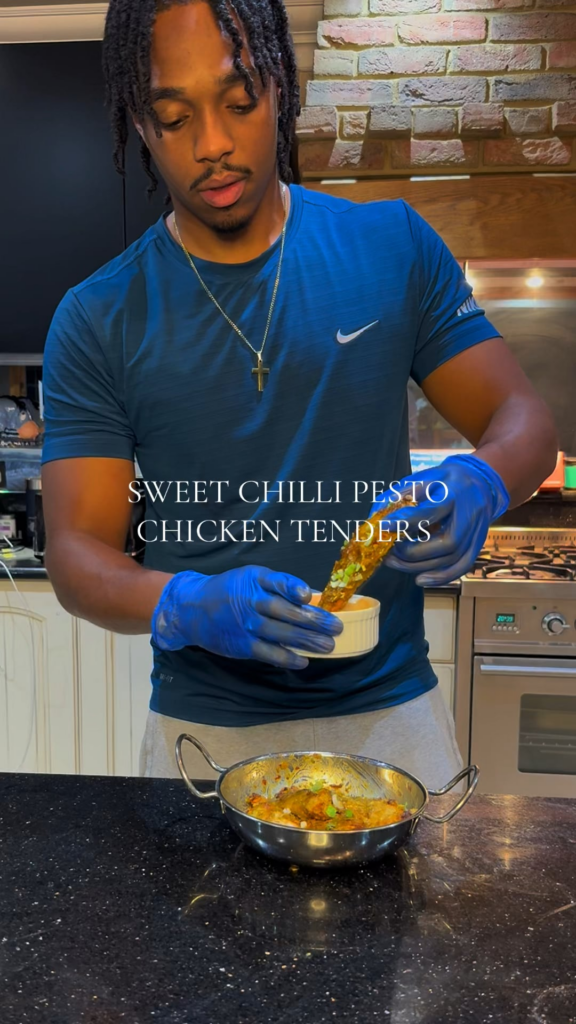 Sweet Chilli Pesto Cornflake Chicken Tenders 🤤