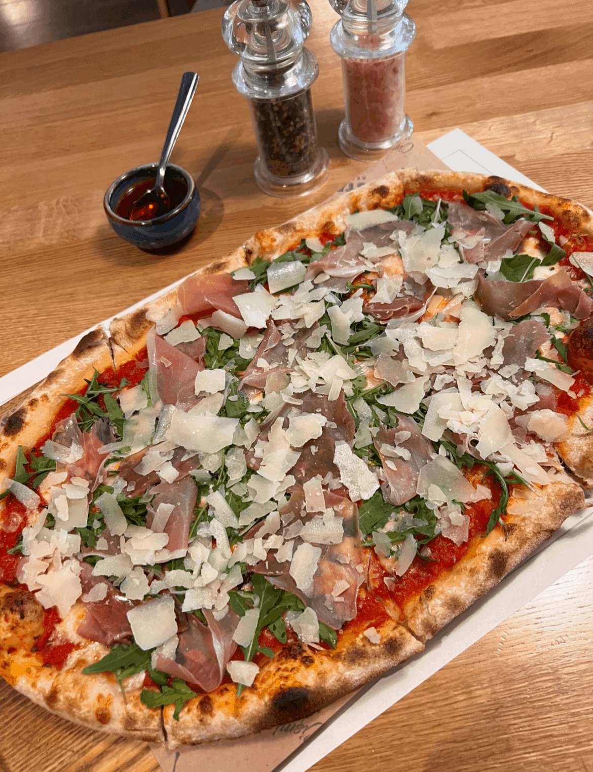 Prosciutto, Grana e Rucola. My tasty pizza!