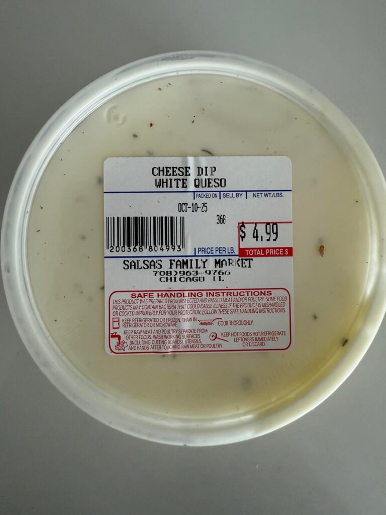 PSA white queso (@Salsa Family Market)