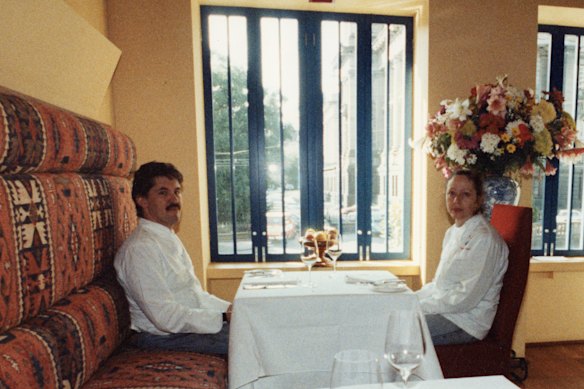 Tansy Good and Marc Bouten at Tansy’s restaurant on Spring Street in May 1993.