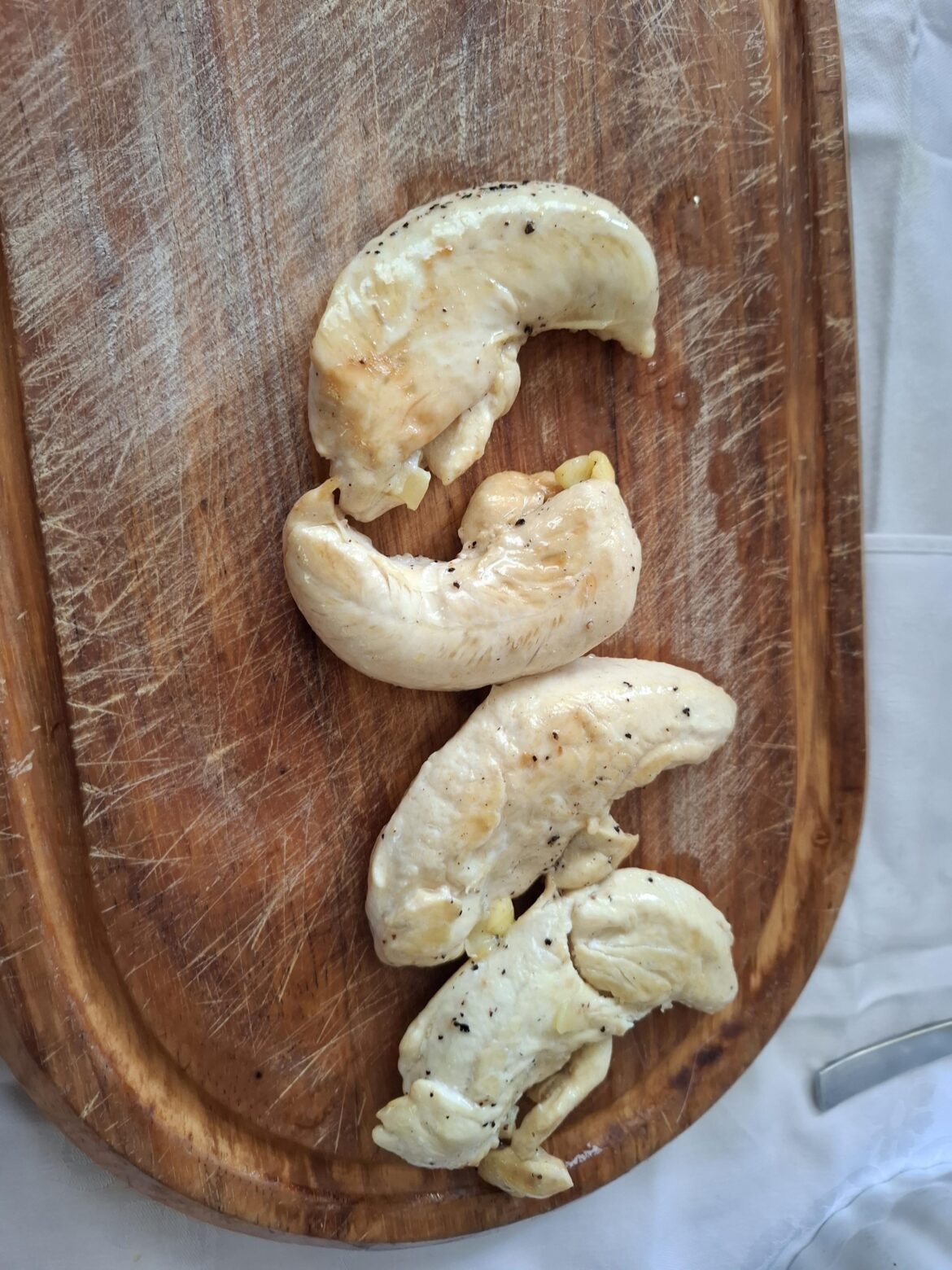 The chicken my mother served me after work.