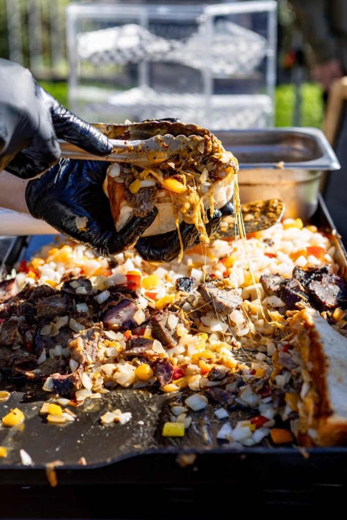 Browned butter apple cider brioche cinnamon rolls and Los Angeles Cheesesteaks - Sunday 10-26