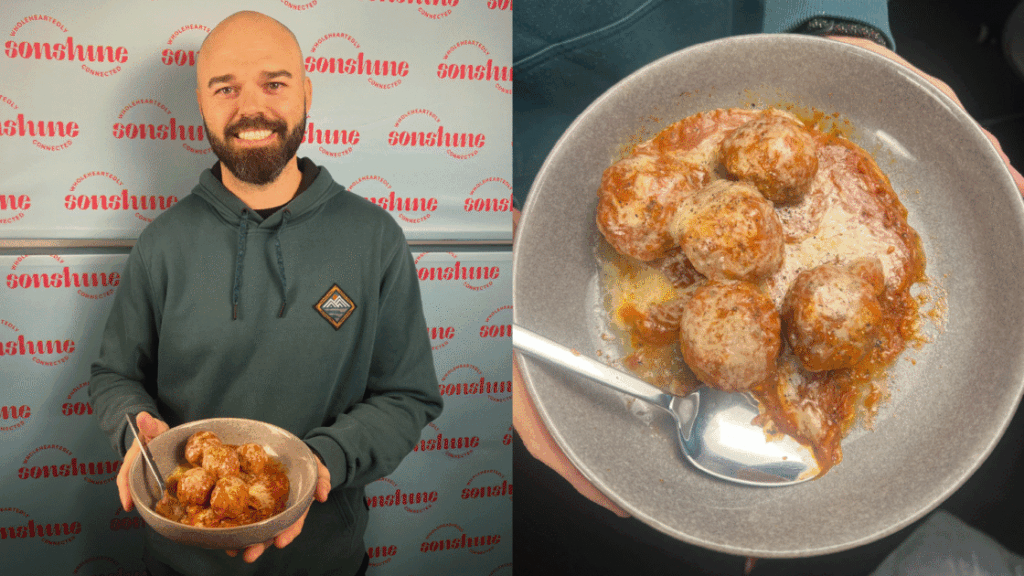 Blake Proud's Traditional Italian Meatballs (Polpette) with Shiitake & Melted Parmesan