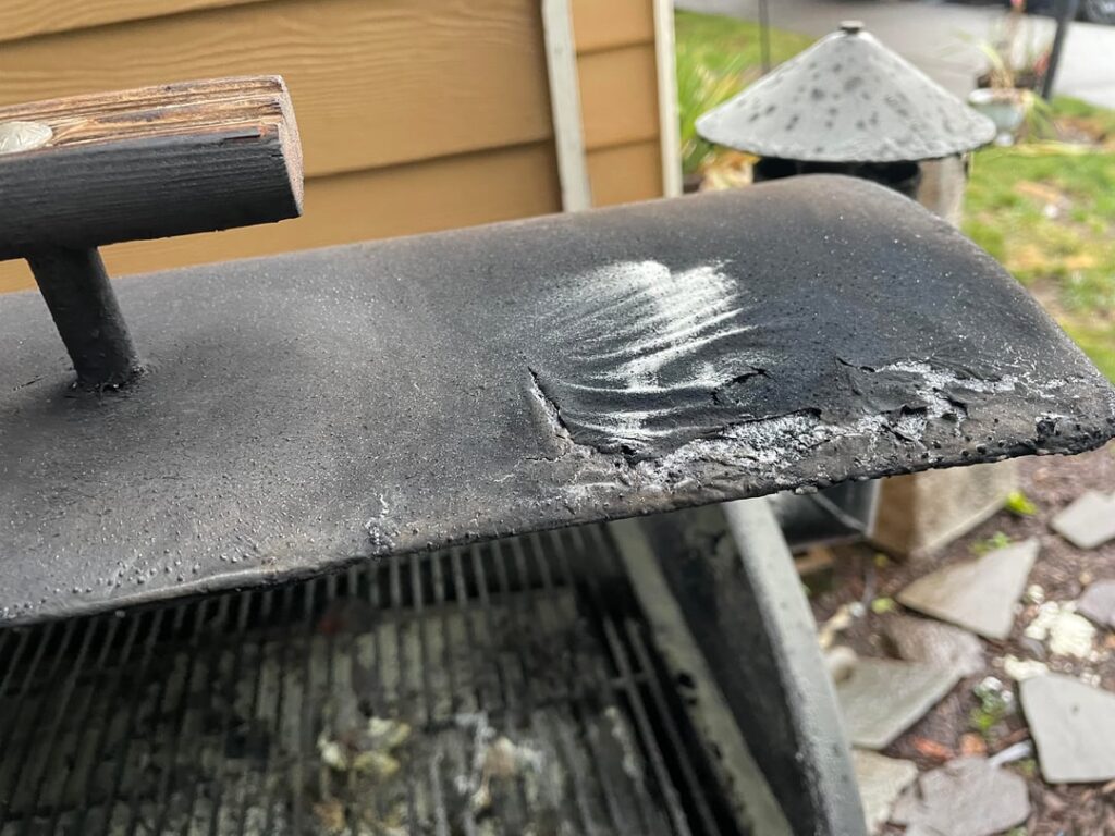 Smoker caught fire Smoker caught fire