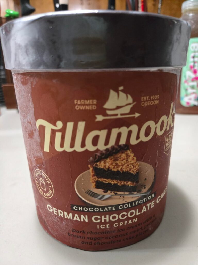 Tillamook German chocolate cake