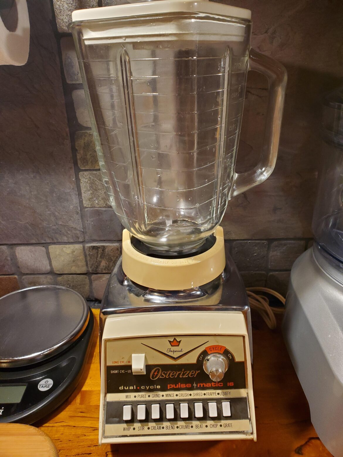 Look what I got yesterday. Almost brand new from 1973. Finally, smooth enchilada sauce!