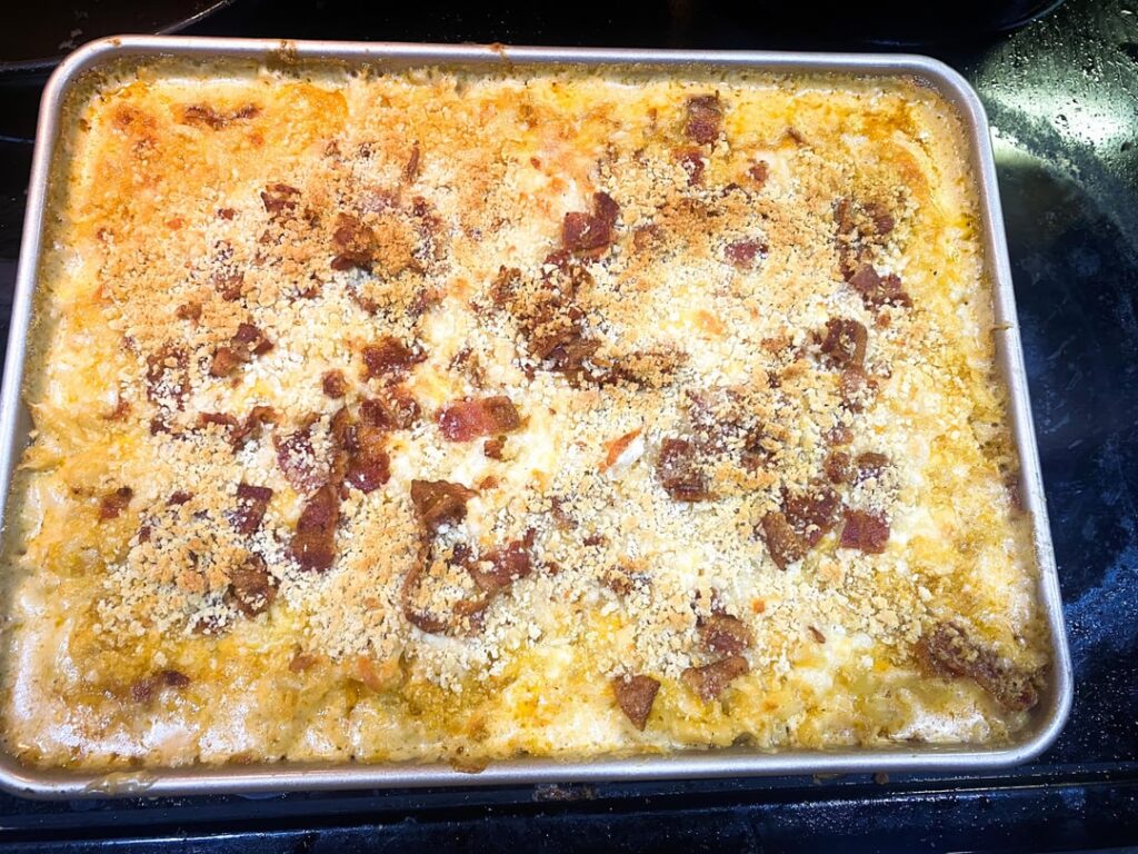 baked bacon macaroni and cheese