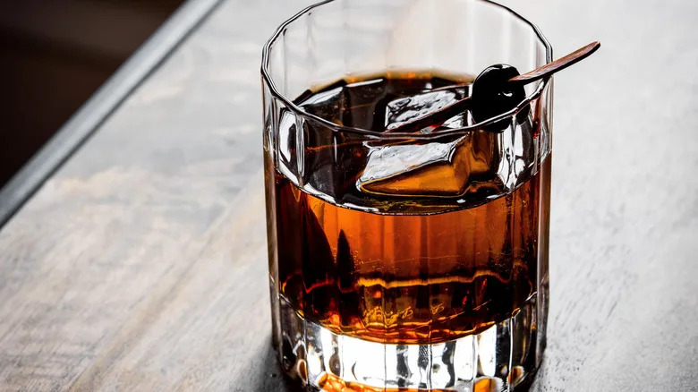 cocktail served in glass