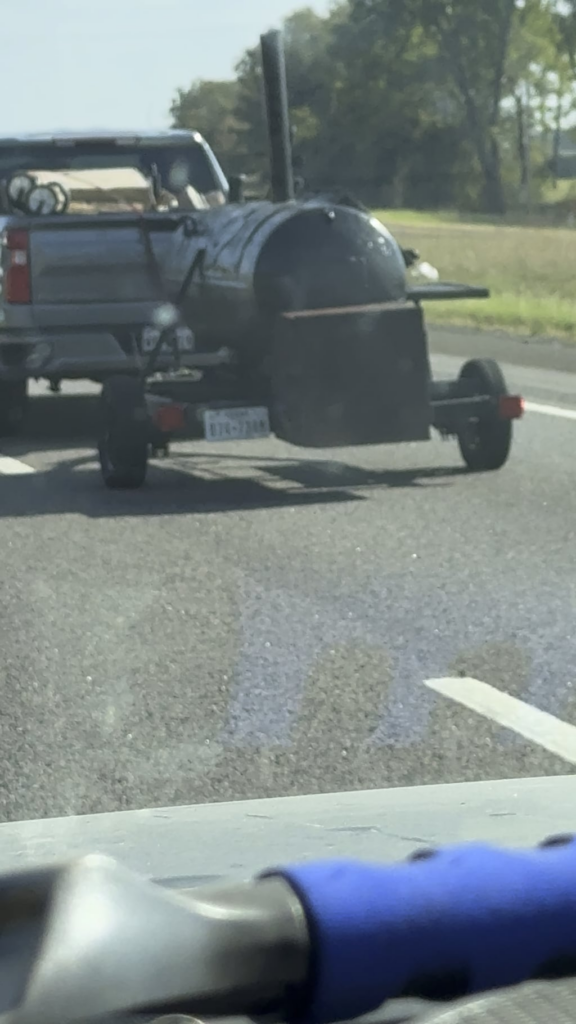 Which one of you goofs took your smoker to go with the brisket still on it?