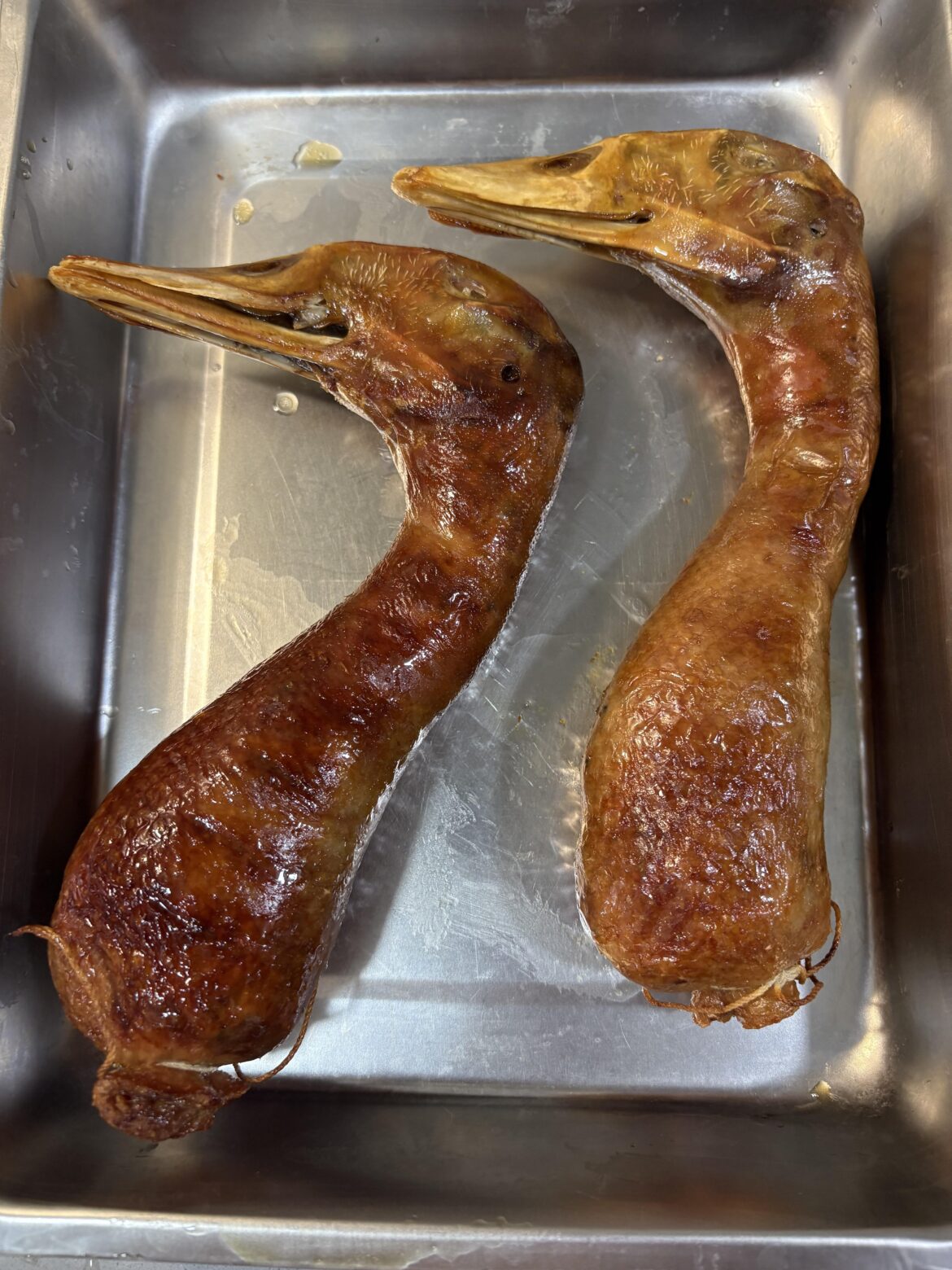 Duck neck sausage