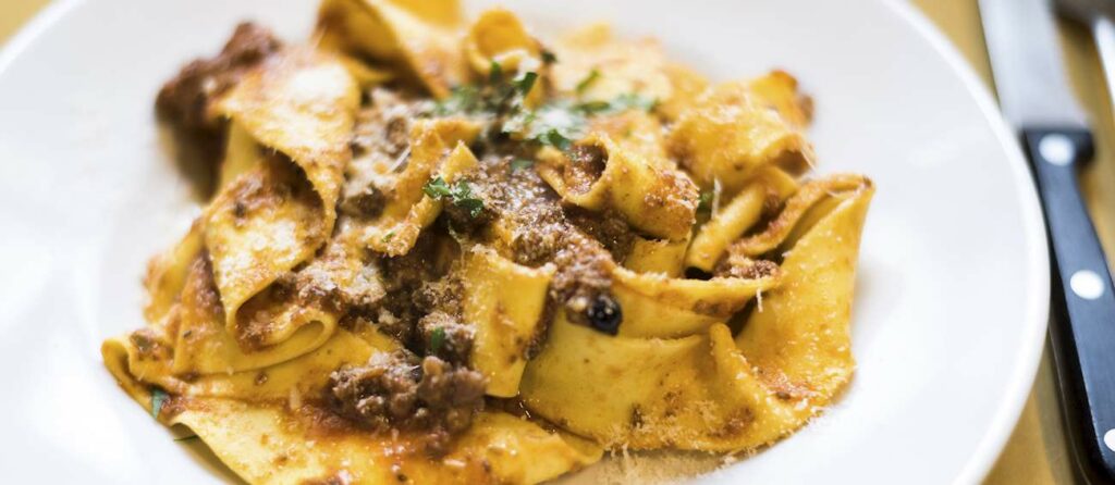 Pappardelle with wild boar