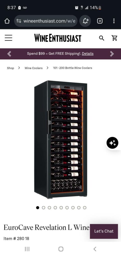 Pulled the trigger on a Euro Cave