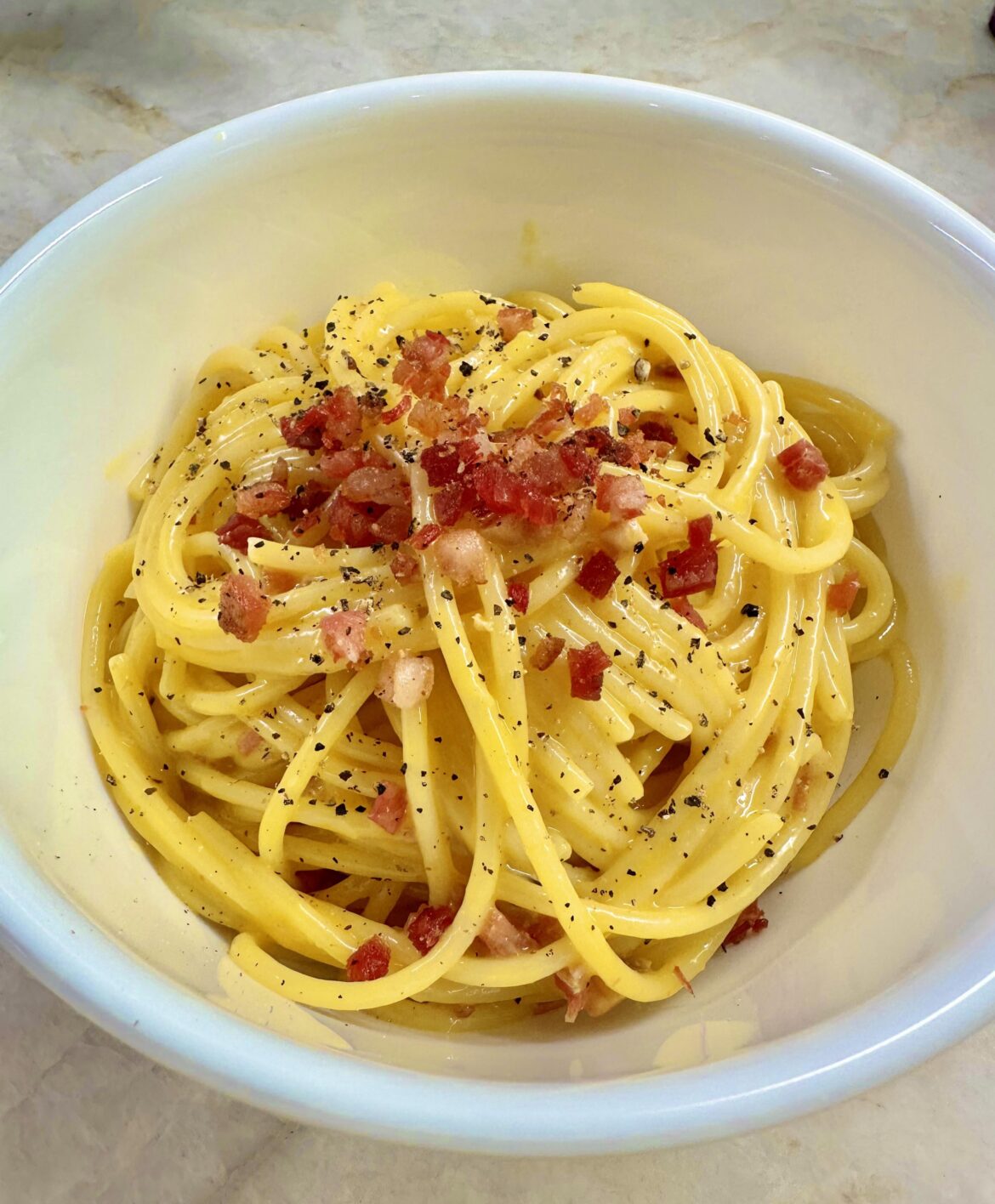 First time making Spaghetti alla Carbonara