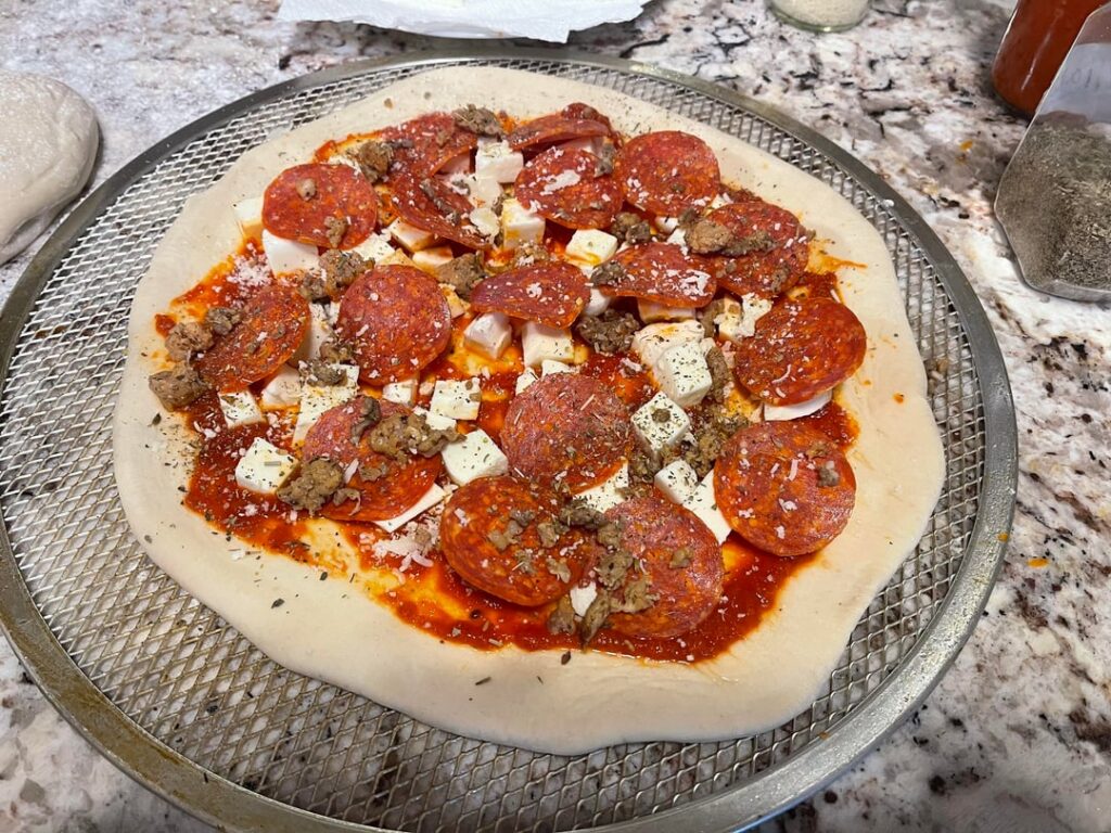 1st pizza on the Genesis