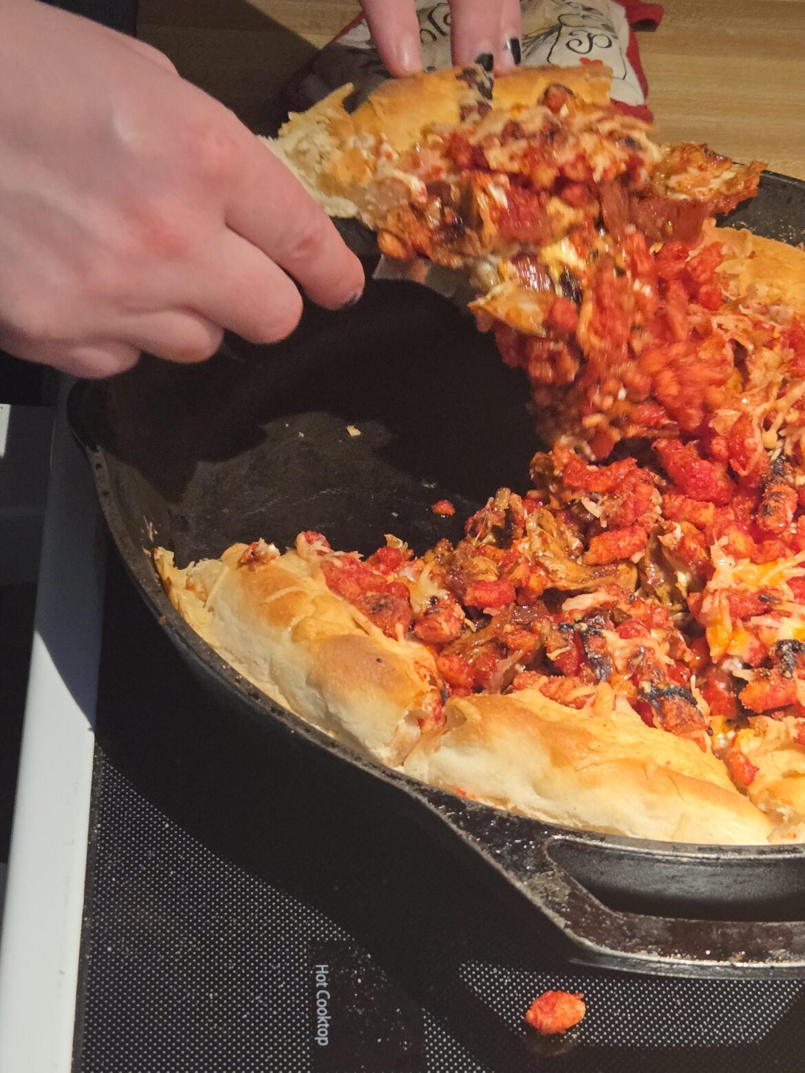 My Sister in laws apparently "famous" Hot Cheeto Pizza