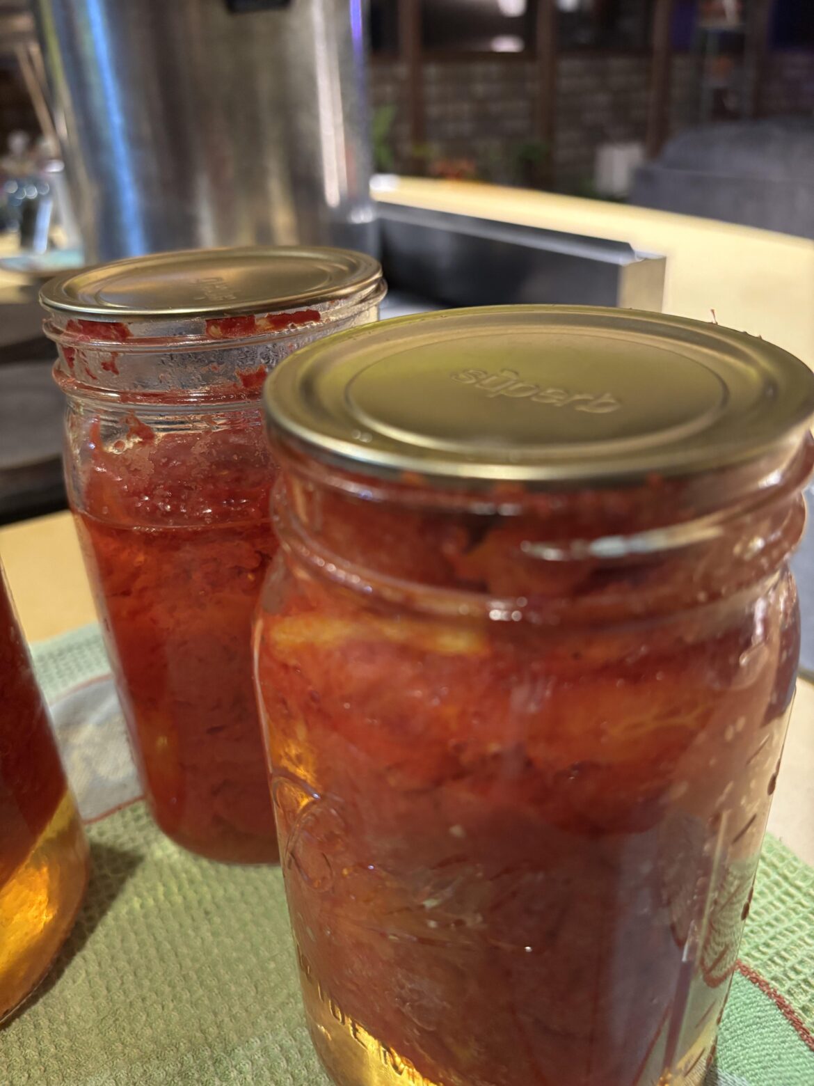 Jars leaked during canning, but still sealed!