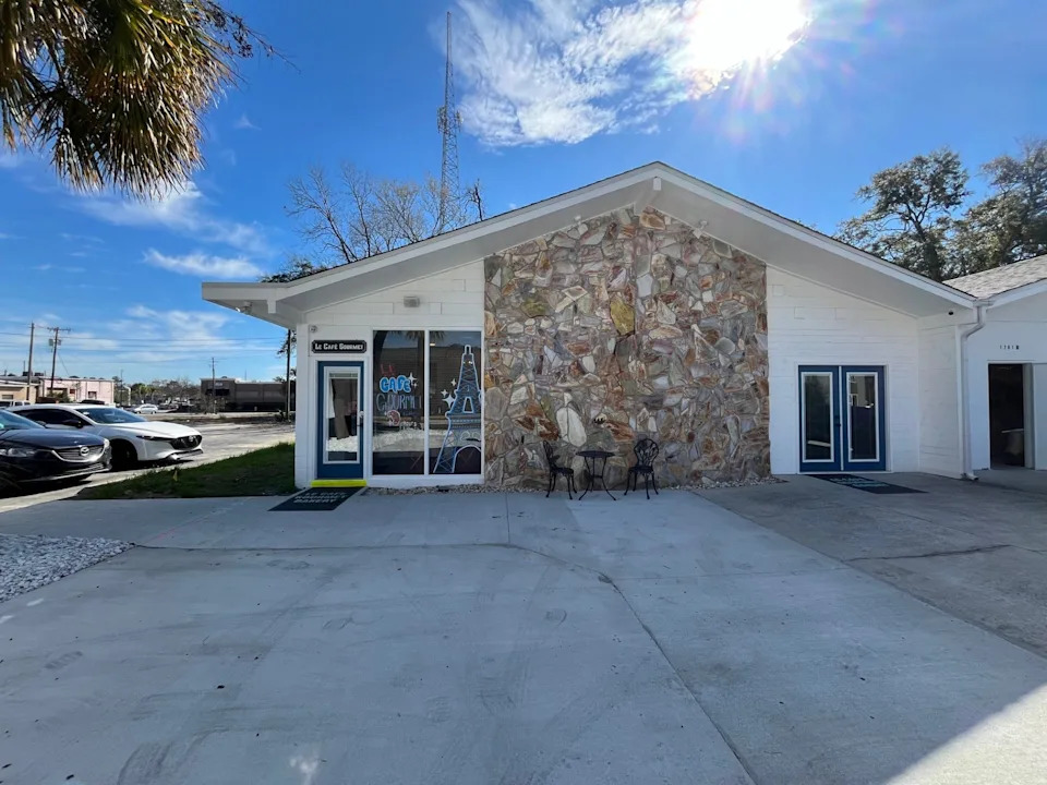 The former office and repair shop off Victory Drive in east Savannah was hidden beneath overgrown shrubbery when owner Helen Hall spied a handwritten "for sale" sign outside. She bought it before finding out a new apartment complex and Aldi would open nearby.