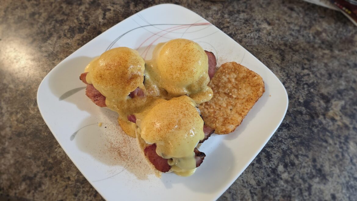Made my family eggs benny for breaky this morning
