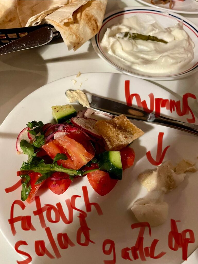 Guestimate for my Lebanese dinner portions? Guestimate for my Lebanese dinner portions?