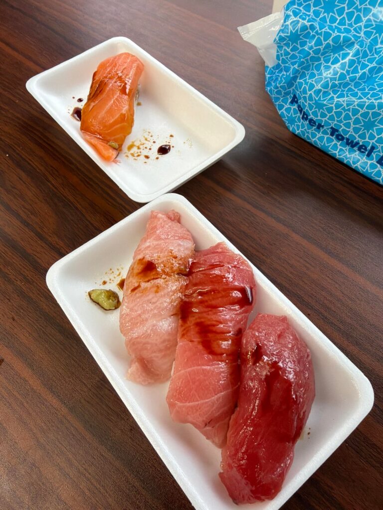 Some of the sushi I ate in Japan