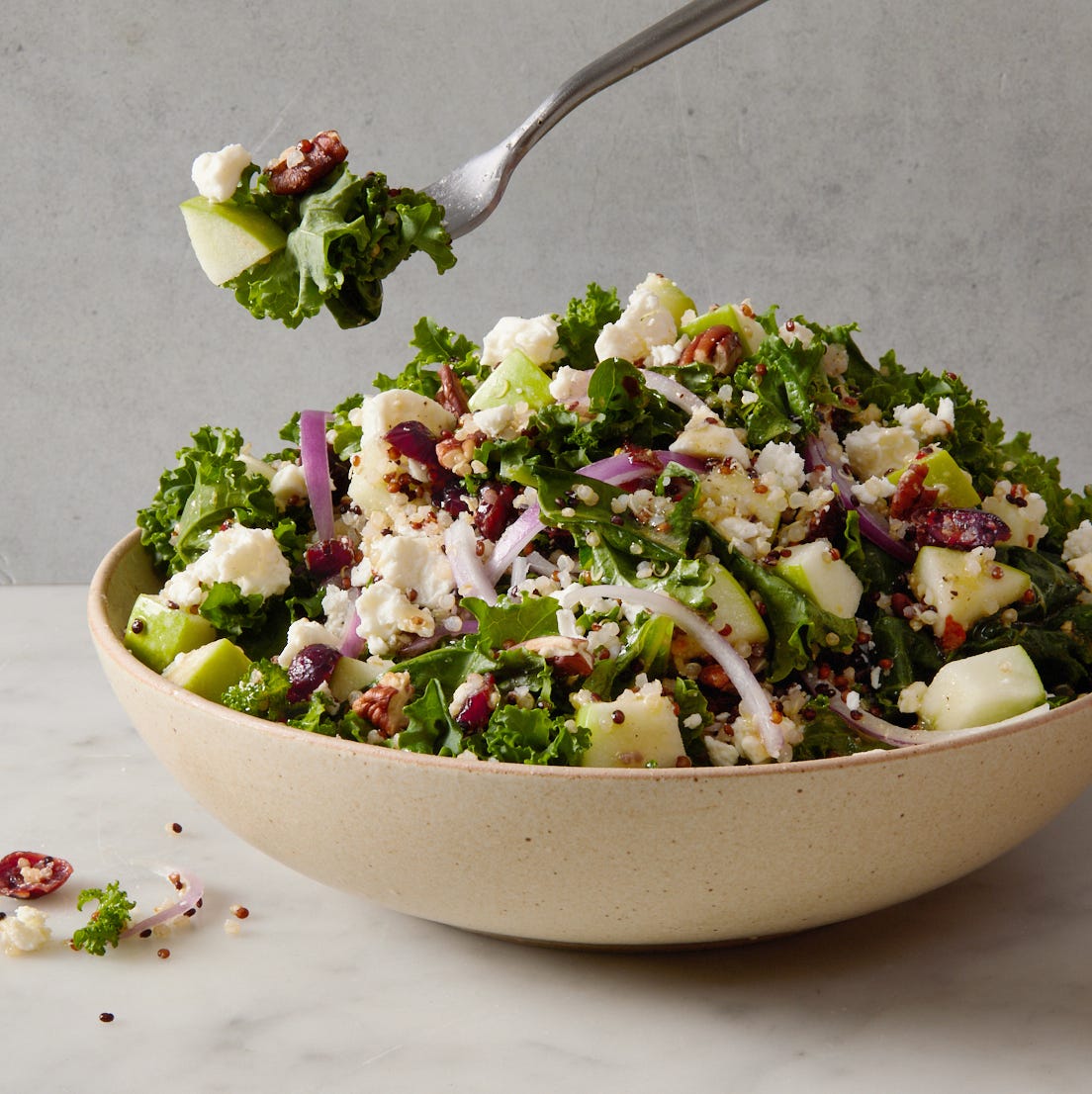 cranberry apple quinoa salad
