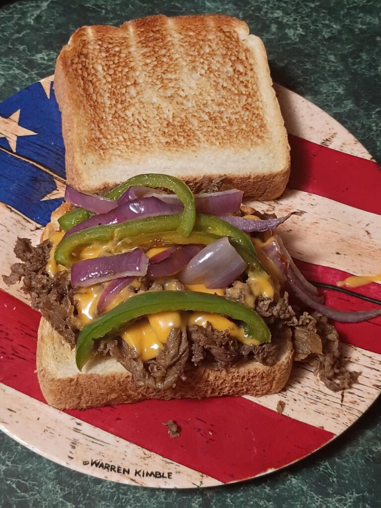 Steak n Cheese - Monday night dinner