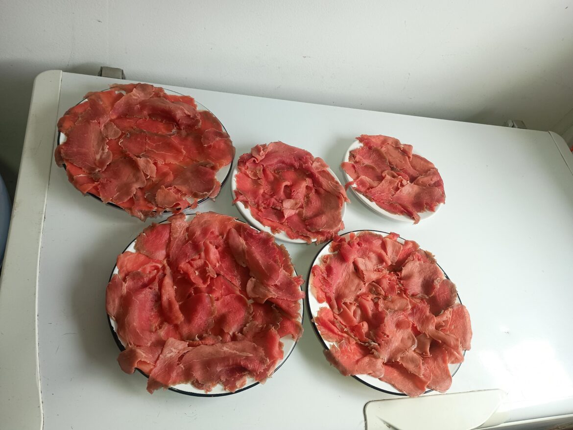 Carpaccio di carne salada del Garda