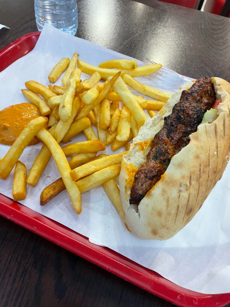 Sandwich Adana from Grillades Istanbul near Porte d’Orléans in Paris