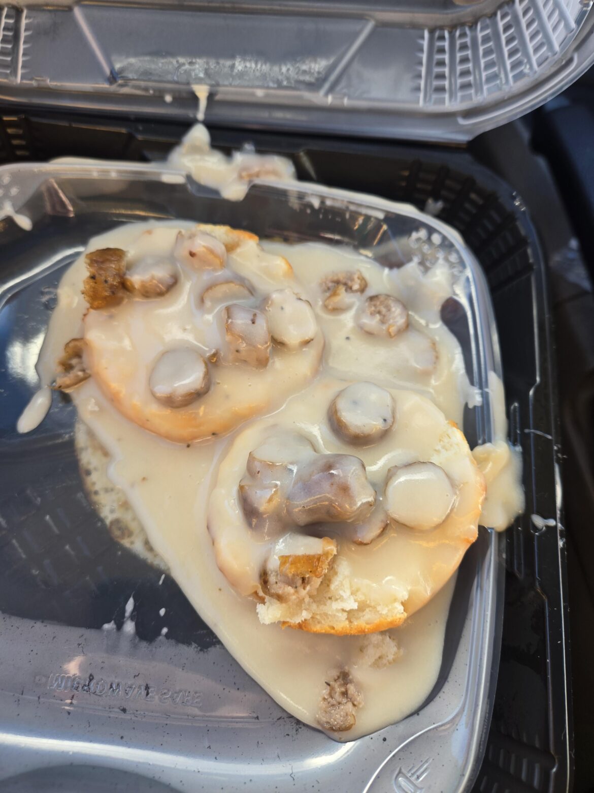 Dennys biscuits and gravy. Wtf.