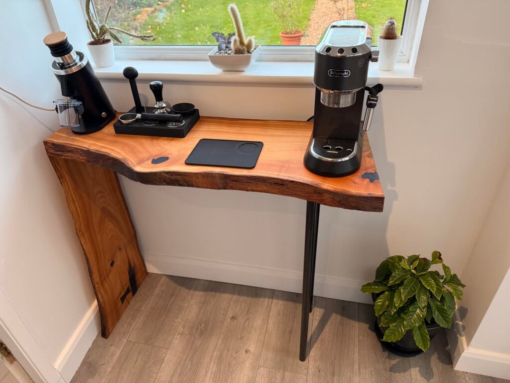 Made myself a table for my coffee station