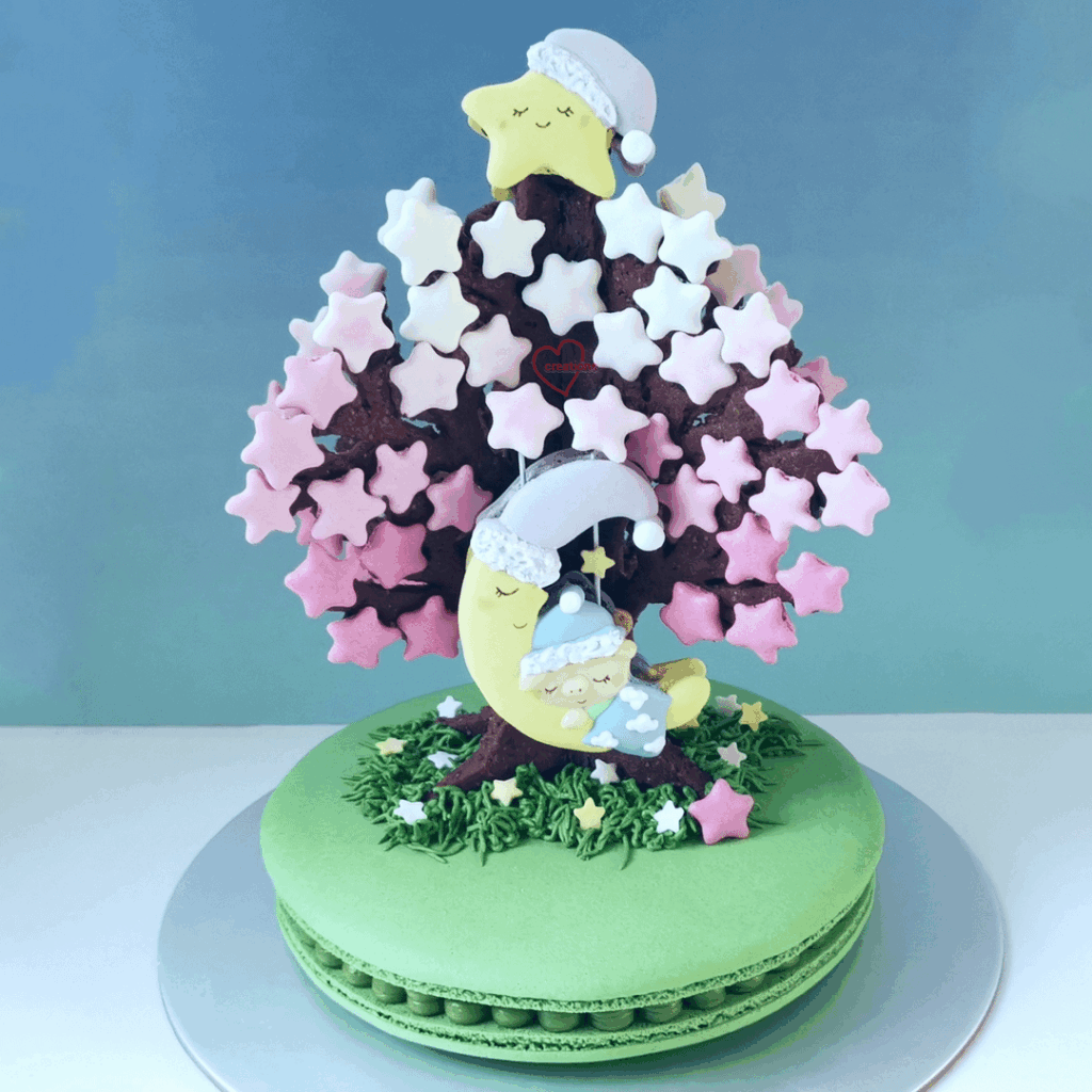 macaron cake & ensemble appreciation post for the talented Phay Shing from her blogspot!