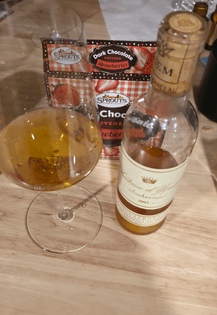 2001 Château d’Yquem, an experiment with Coravin, eight months later 2001 Château d'Yquem, an experiment with Coravin, eight months later