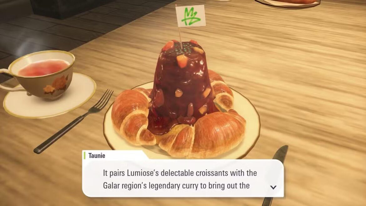 Taunie’s croissant curry from Pokemon: Legends ZA