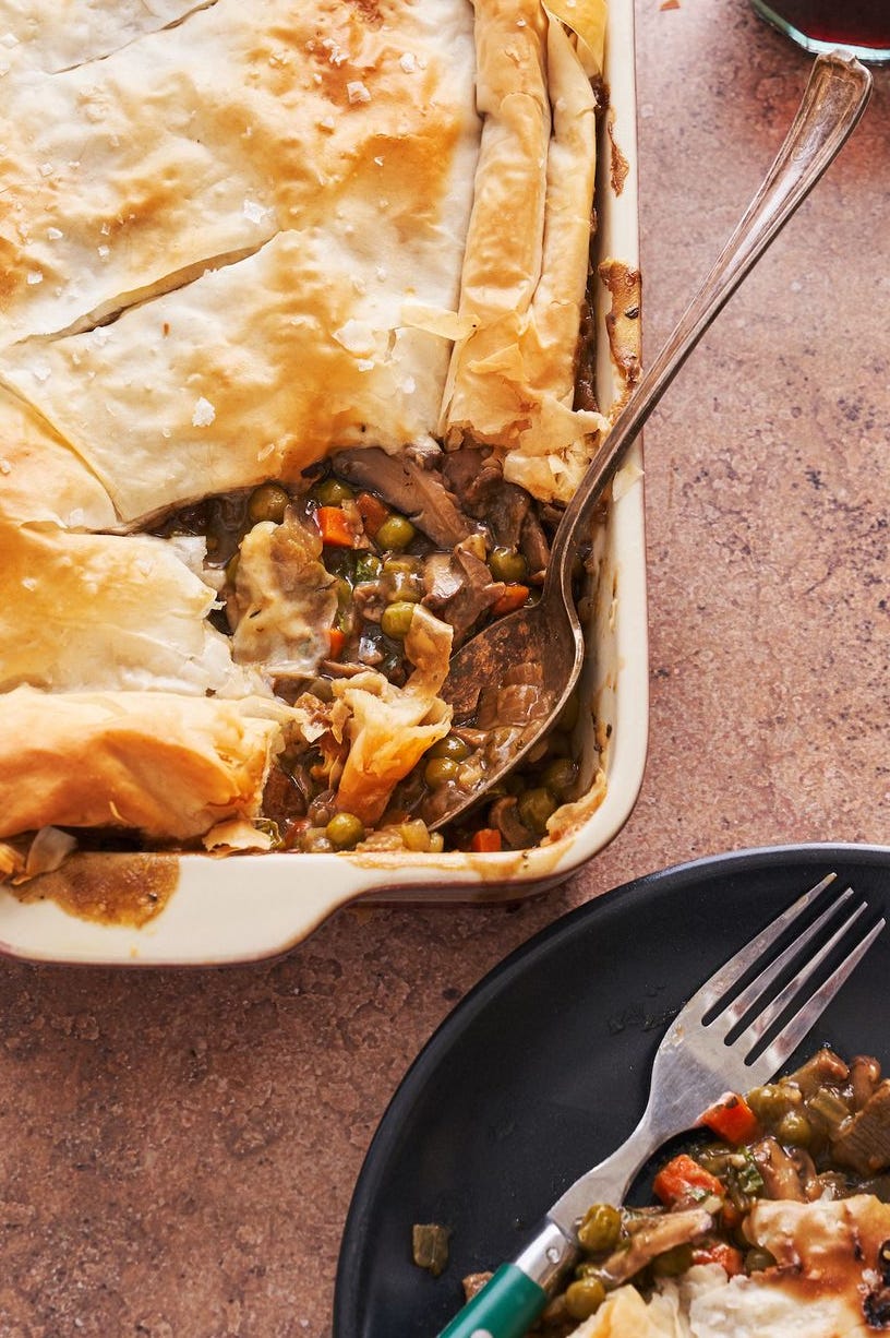 vegan mushroom pot pie