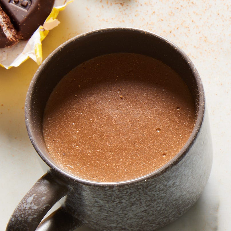thick mexican hot chocolate in a mug