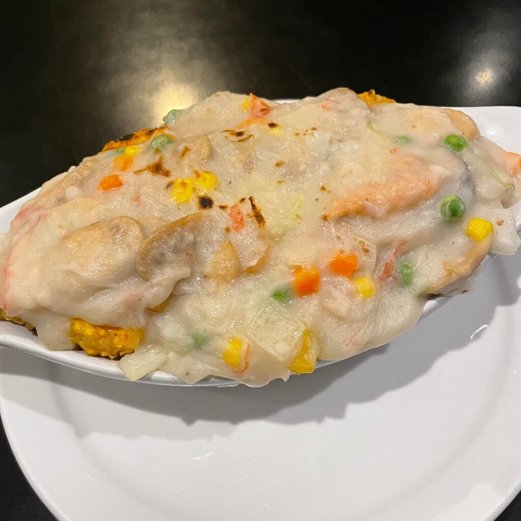 Baked seafood rice at Hong Kong Bistro Cafe