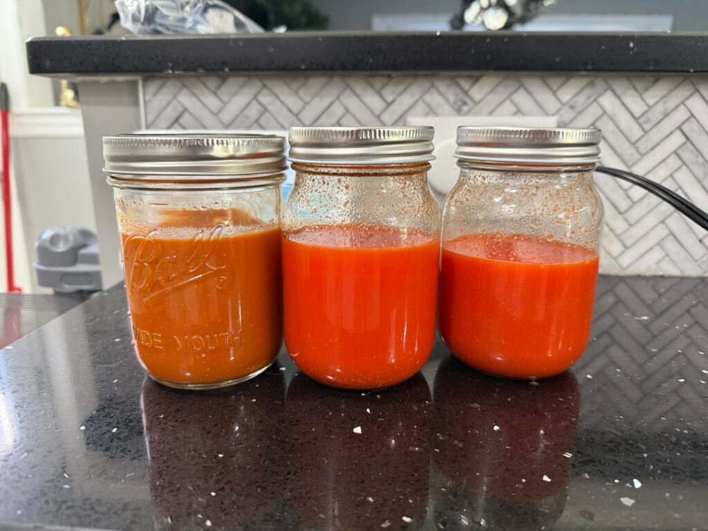 Homemade hot sauce